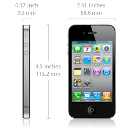 Apple iPhone dimensions